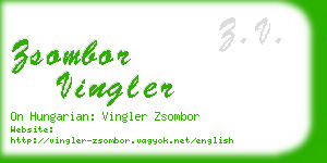 zsombor vingler business card